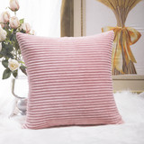 Home Brilliant Soft Pink Cushion Cover, 45cmx45cm
