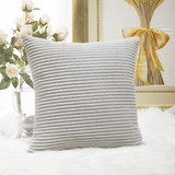Home Brilliant Decor Striped Velvet Cushion Cover for Chair Supersoft Handmade Decorative Pillowcase
