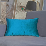 HOME BRILLIANT Velvet Oblong Lumbar Toss Pillow Cover Decorative Cushion Case for Chair/Nursing/Boy,