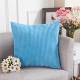  HOME BRILLIANT Striped Corduroy Plush Texture Velvet Euro Throw Pillow Sham Cushion Cover for Chair
